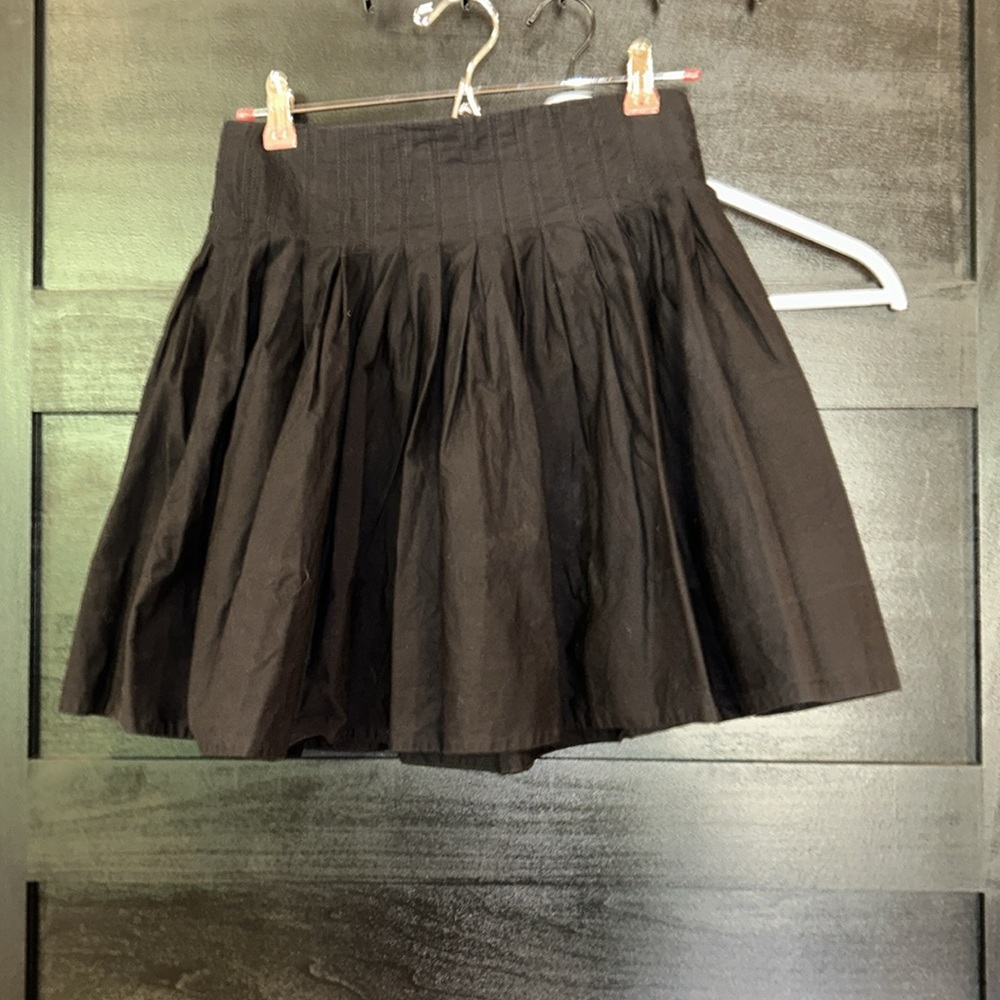 Maeve Pintucked Mini Skirt